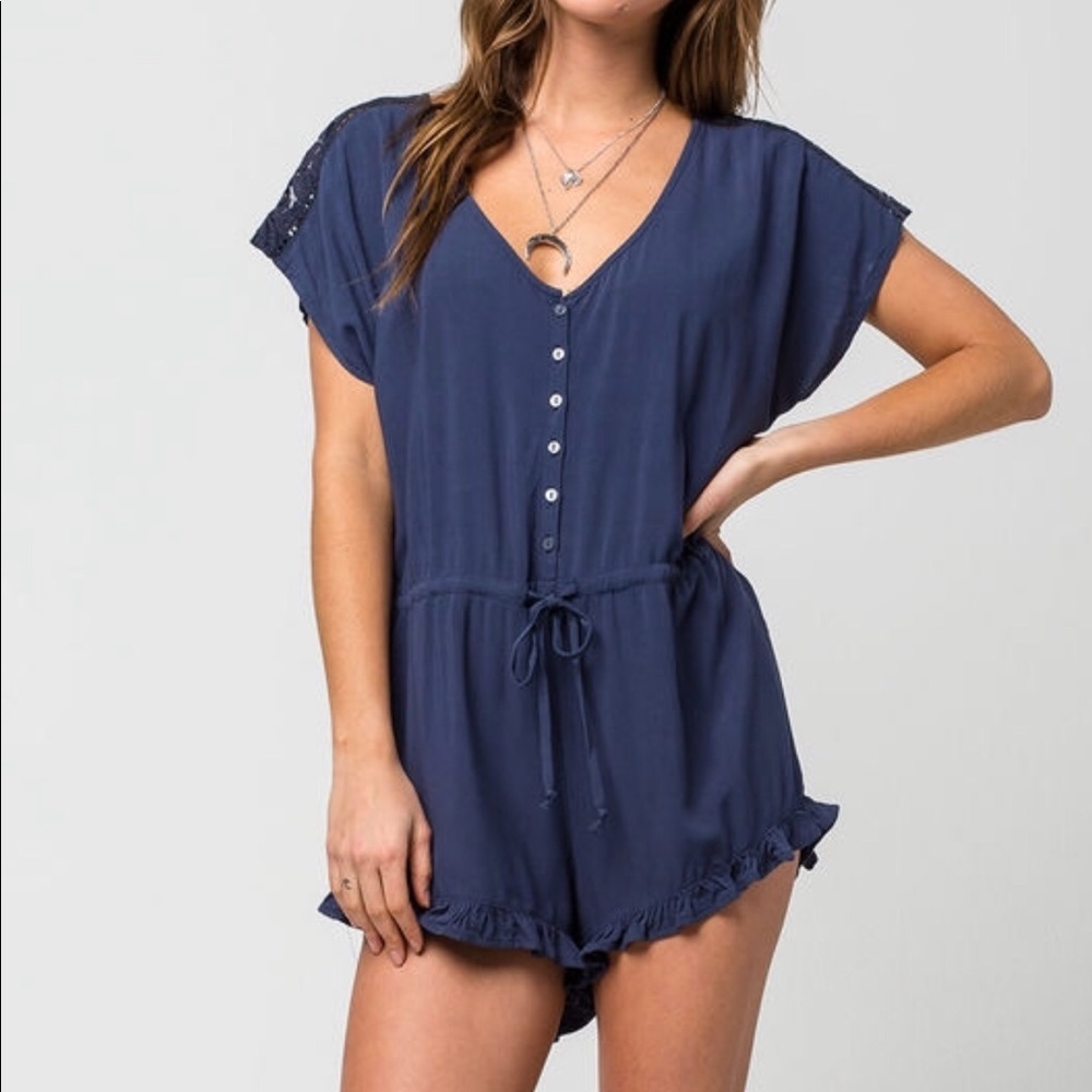 Others Follow- Navy Blue Romper